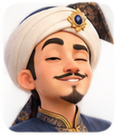 Tok Tahu smiling with eyes closed